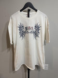 Y2K White and Cream tee – Women's Used Clothing