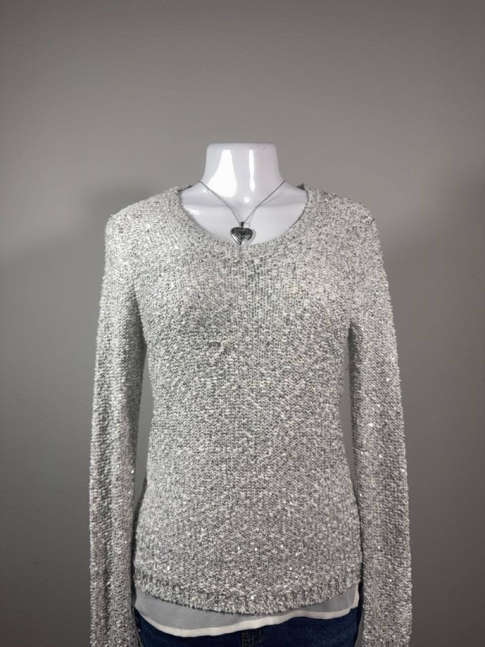 Y2K Apt. 9 Silver sweater – Women's Used Clothing