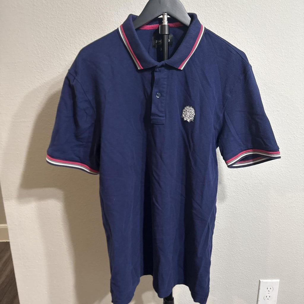 Y2K Maceoo Navy and Blue polo – Women's Used Clothing