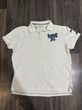 Y2K American Eagle White and Cream Polo – Women's Used Clothing