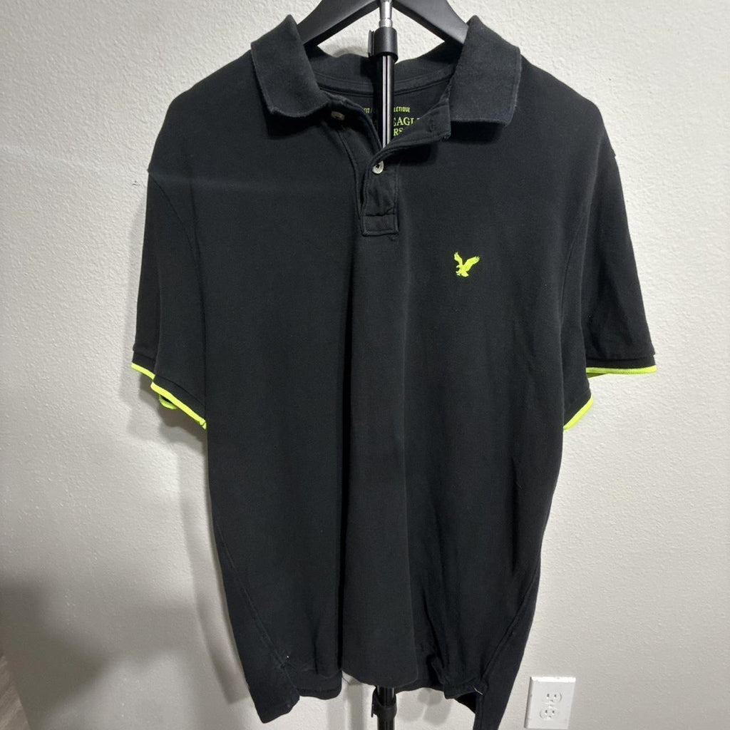Y2K American Eagle Black Polo – Women's Used Clothing