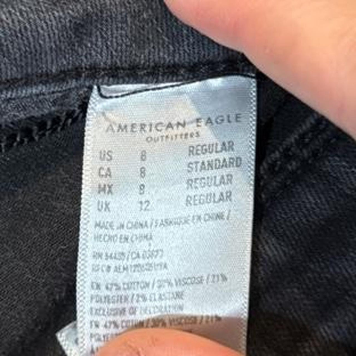 Y2K American Eagle Black Jeans – Women's Used Clothing