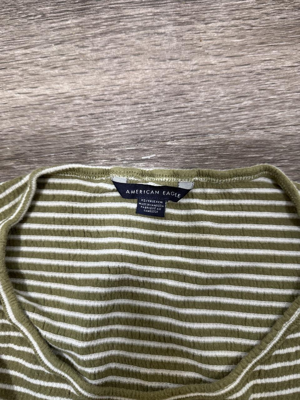Vintage American Eagle Olive baby tee – Women's Used Clothing