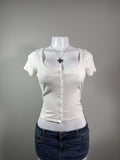 Y2K Hollister Co. White baby tee – Women's Used Clothing