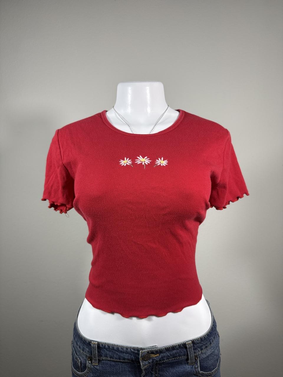 Y2K Hollister Co. Red baby tee – Women's Used Clothing