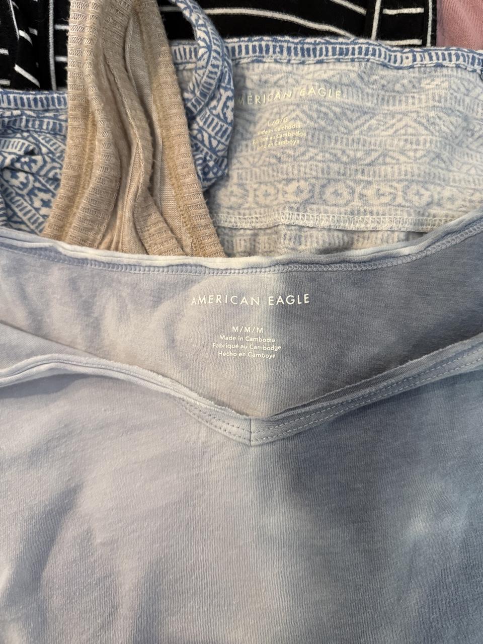 Y2K American Eagle Blue tank top – Women's Used Clothing