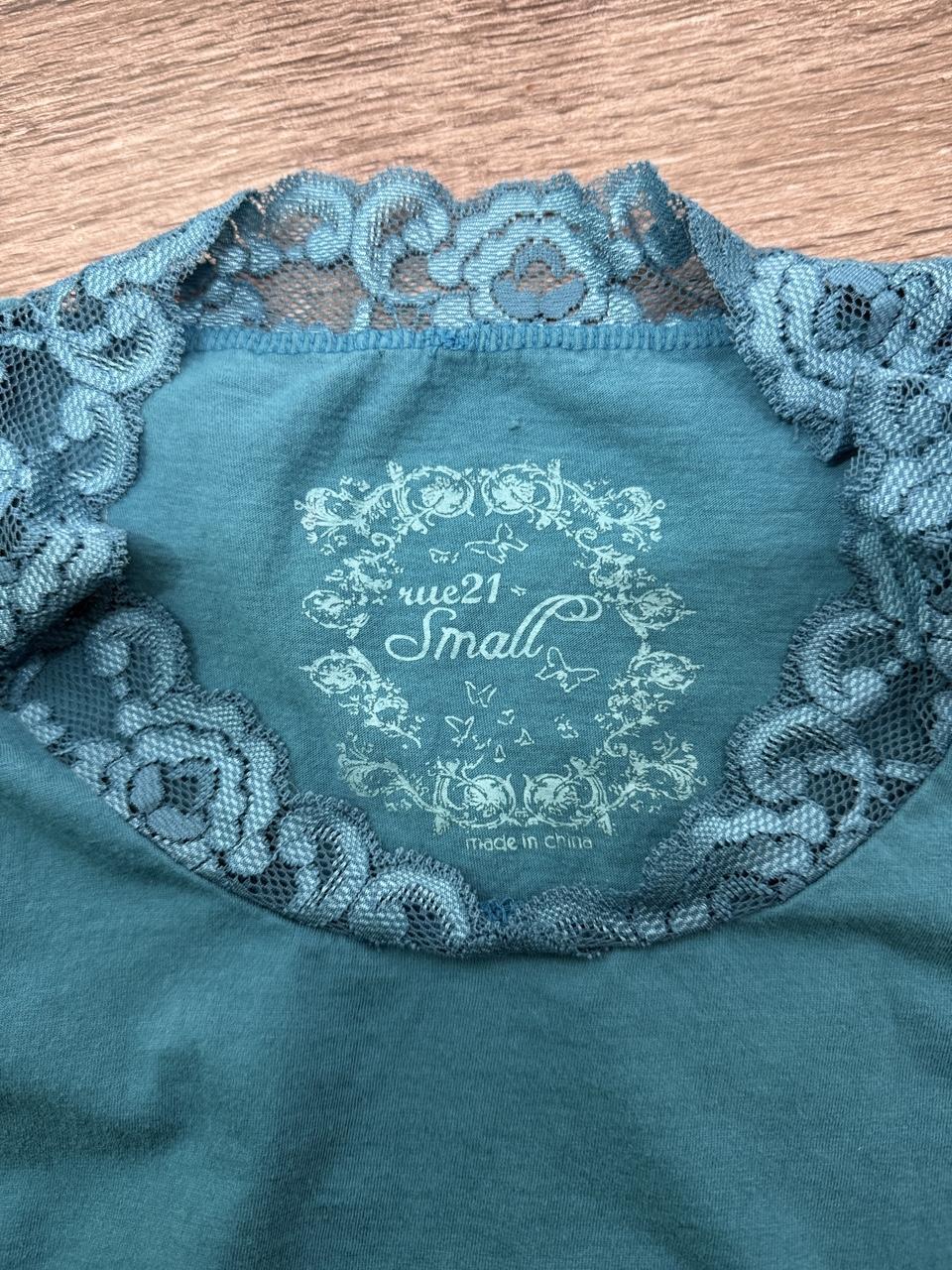 Vintage Fairycore Rue 21 Teal top – Women's Used Clothing