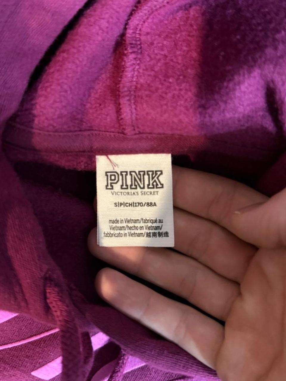 Y2K Victoria's Secret Purple and Pink hoodie – Women's Used Clothing
