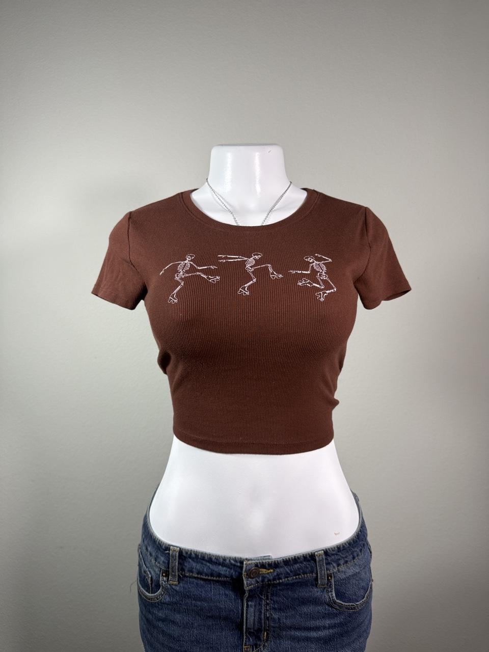 Y2K Aéropostale Brown baby tee – Women's Used Clothing