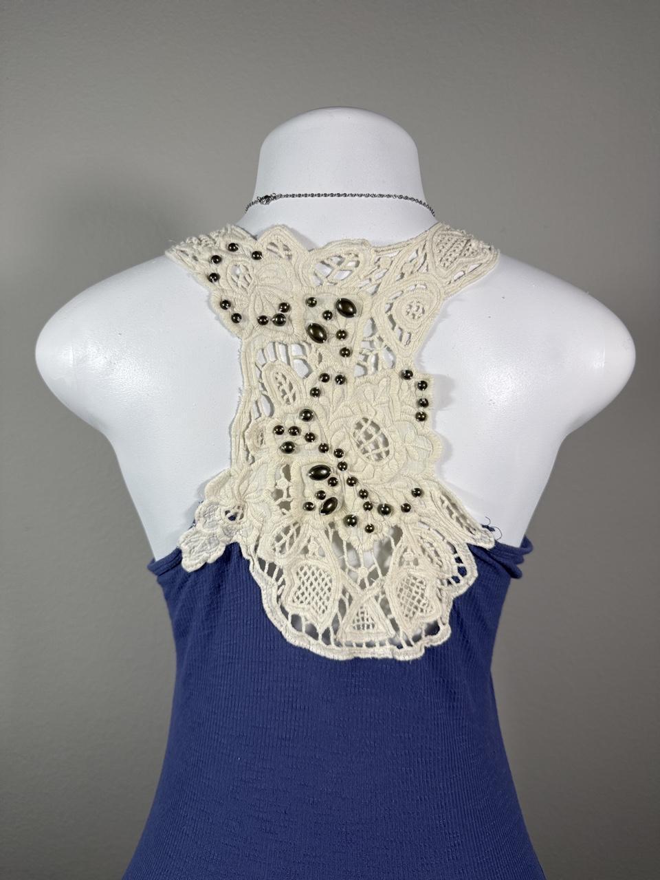 Y2K Coquette Blue tank top – Women's Used Clothing