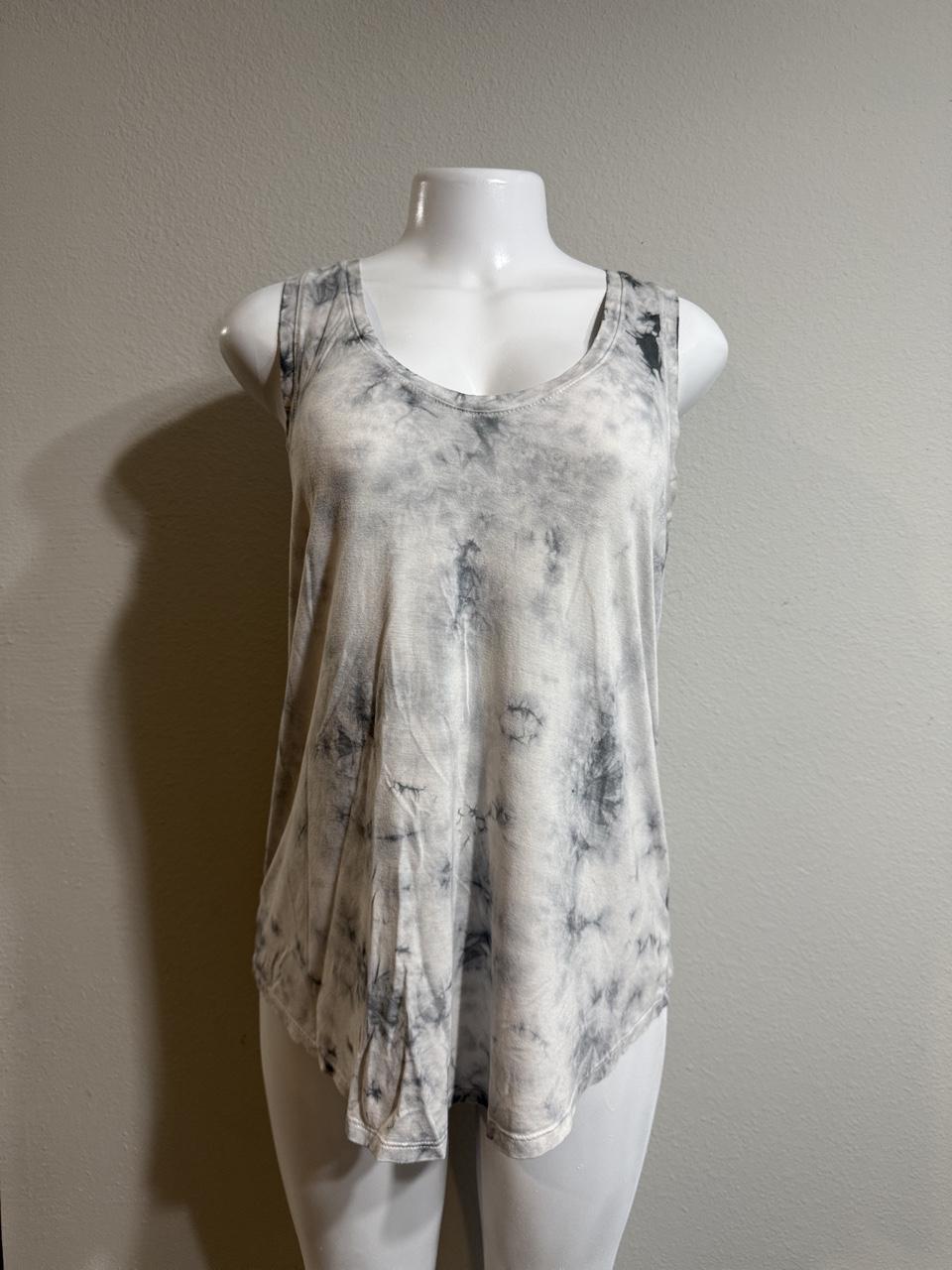Y2K American Eagle Grey and White tank top – Women's Used Clothing
