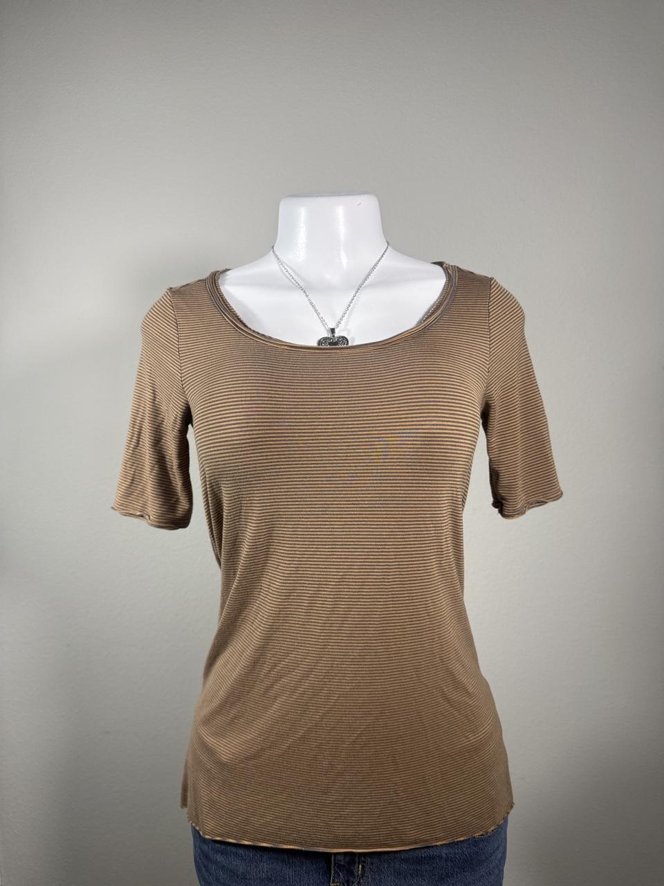 Y2K American Eagle Brown baby tee – Women's Used Clothing
