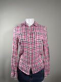 Vintage Aéropostale Pink button-up shirt – Women's Used Clothing