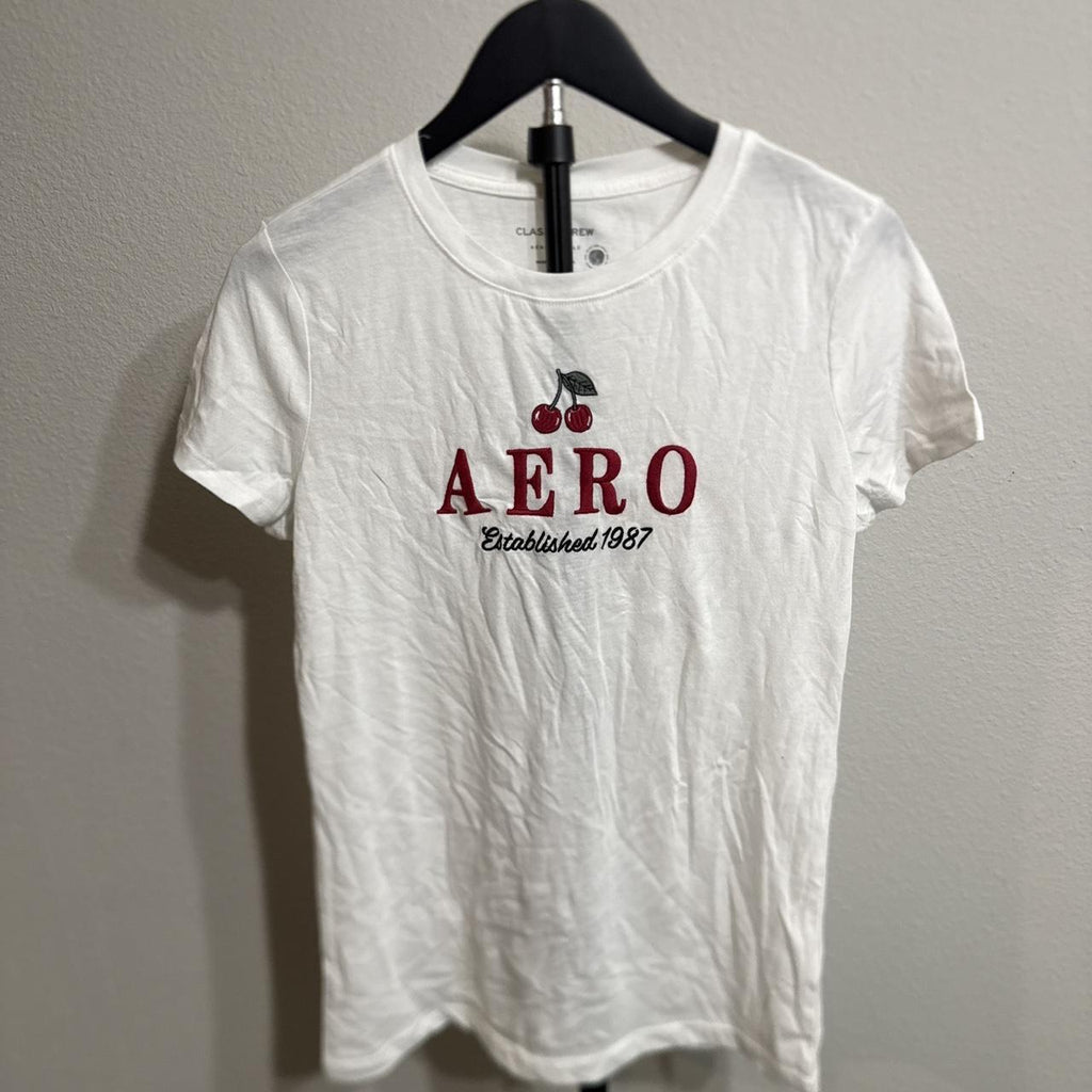 Y2K Aéropostale White tshirt – Women's Used Clothing