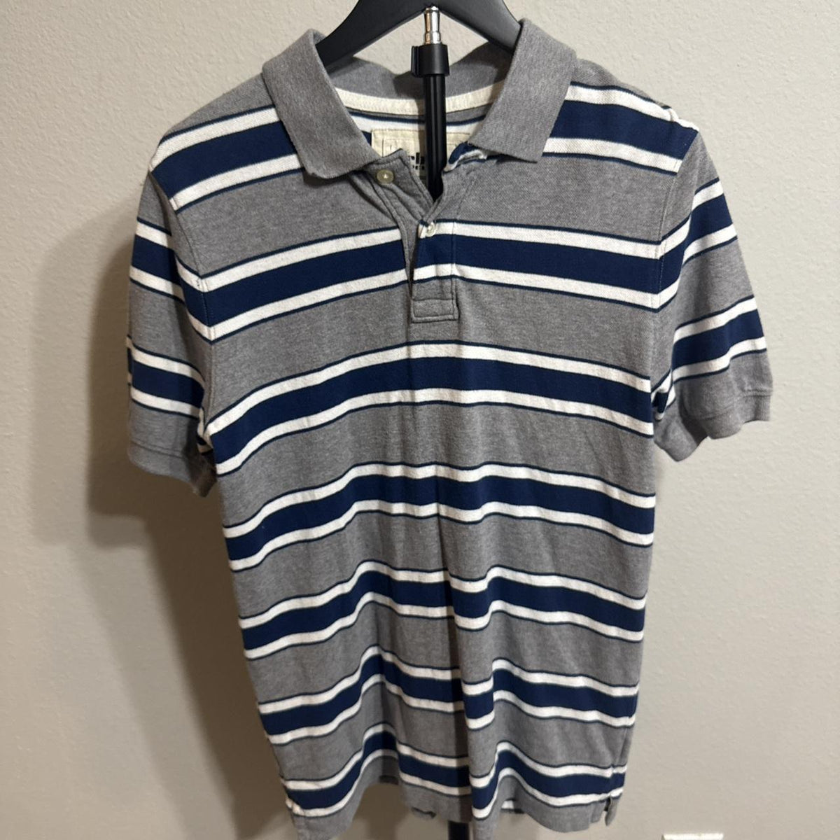 Y2K Pipe Line Blue polo – Women's Used Clothing