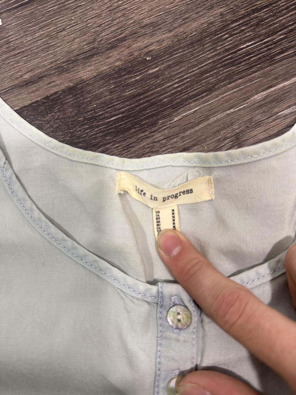 Y2K Life in Progress Blue tank top – Women's Used Clothing
