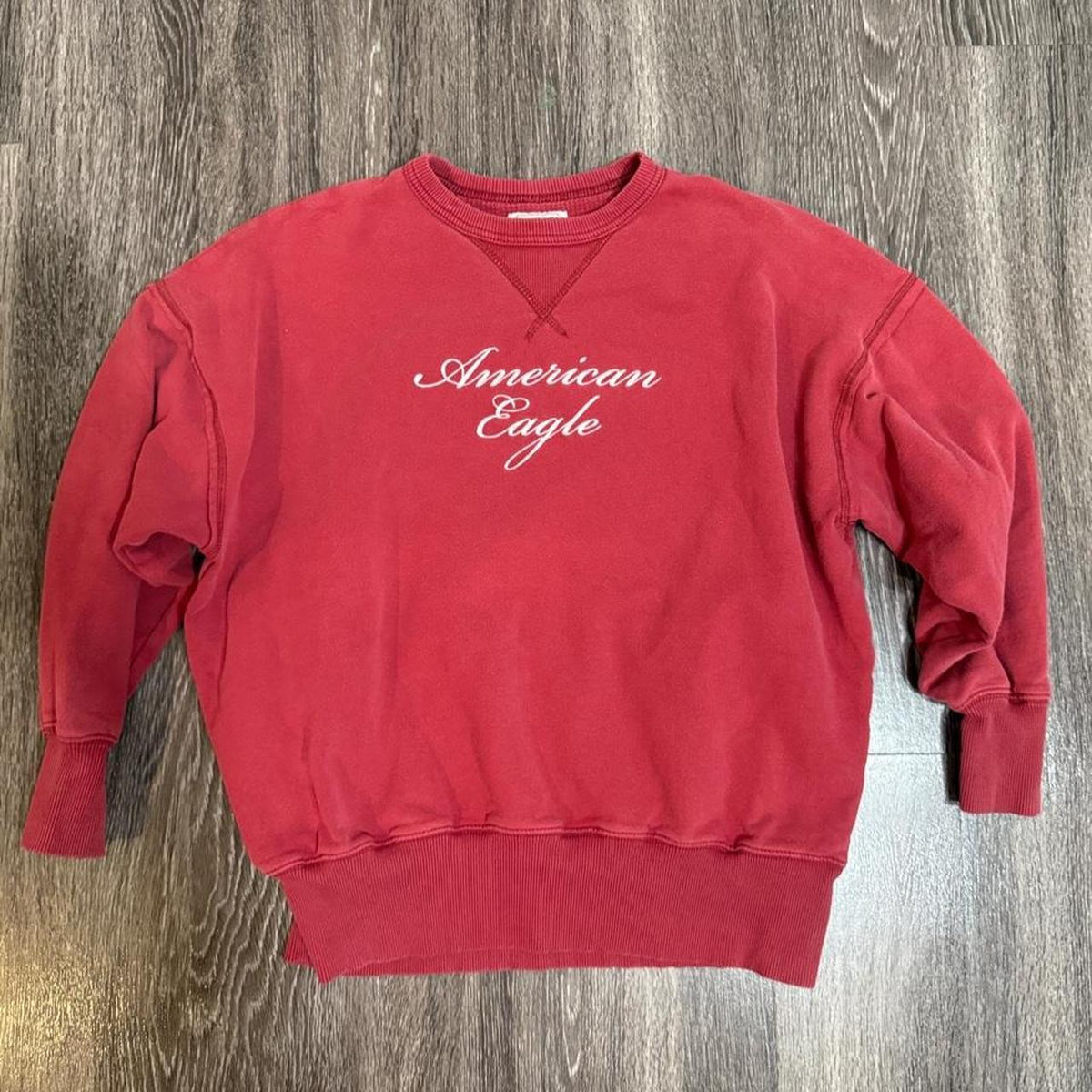Y2K American Eagle Red hoodie – Women's Used Clothing