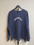 Y2K American Eagle Navy and Blue Shirt – Women's Used Clothing