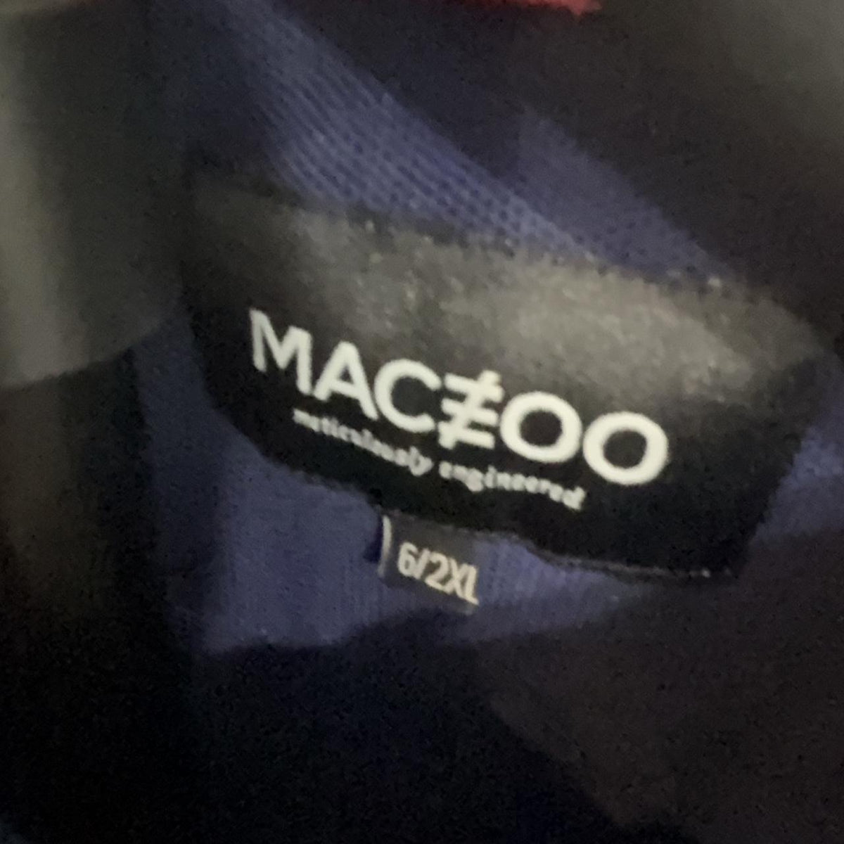 Y2K Maceoo Navy and Blue polo – Women's Used Clothing