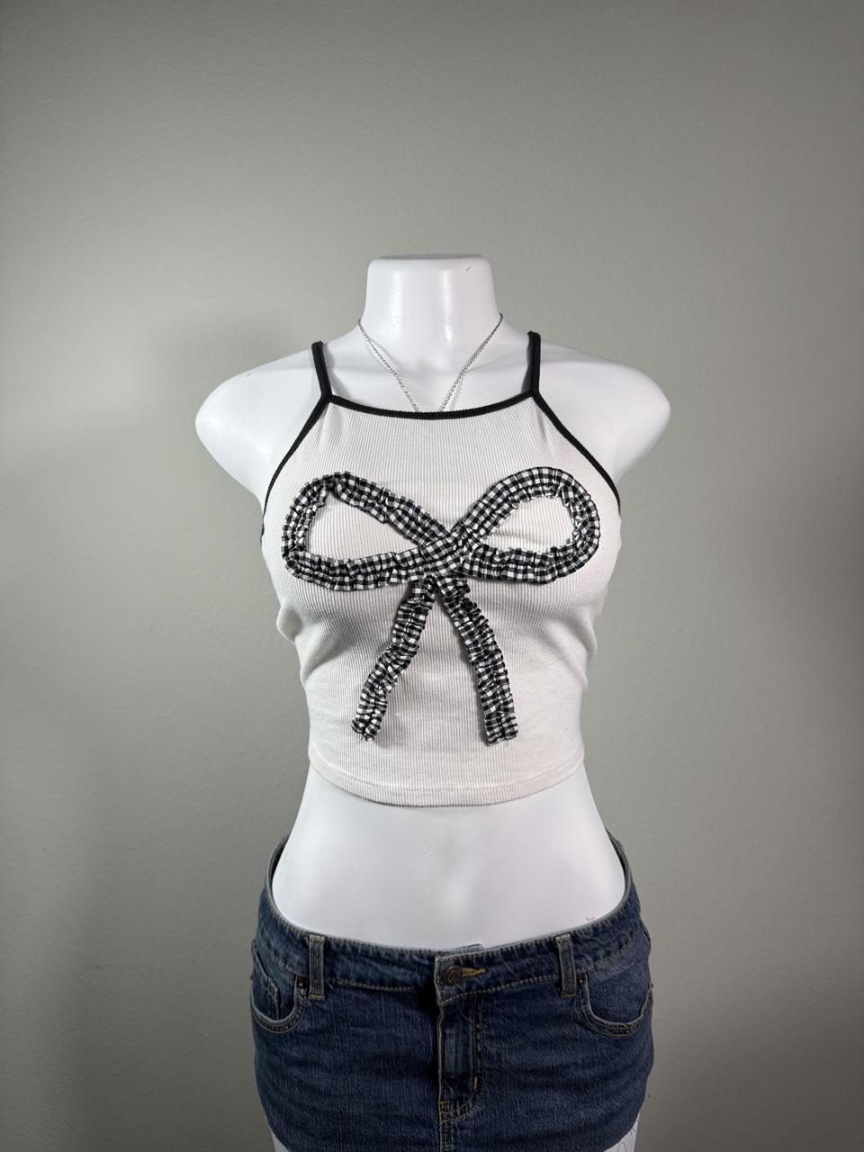 Y2K White tank top – Women's Used Clothing