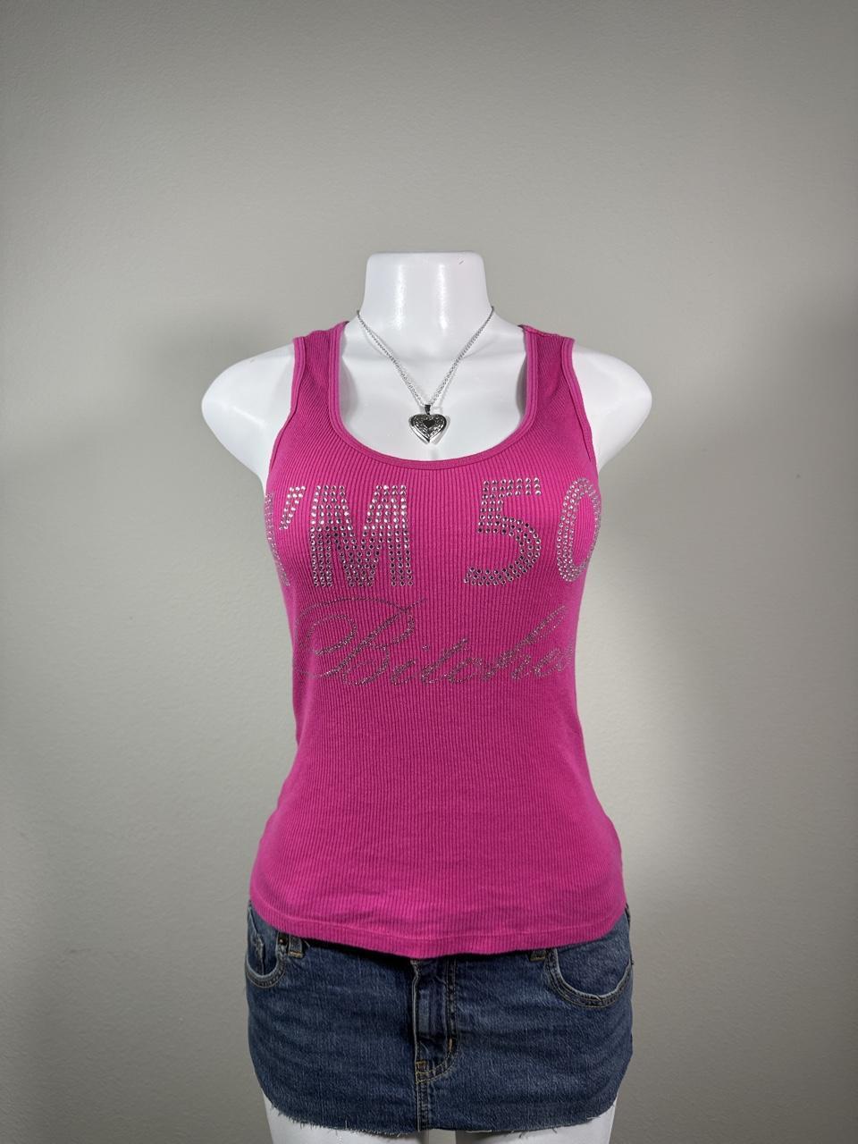 Y2K Pink tank top – Women's Used Clothing