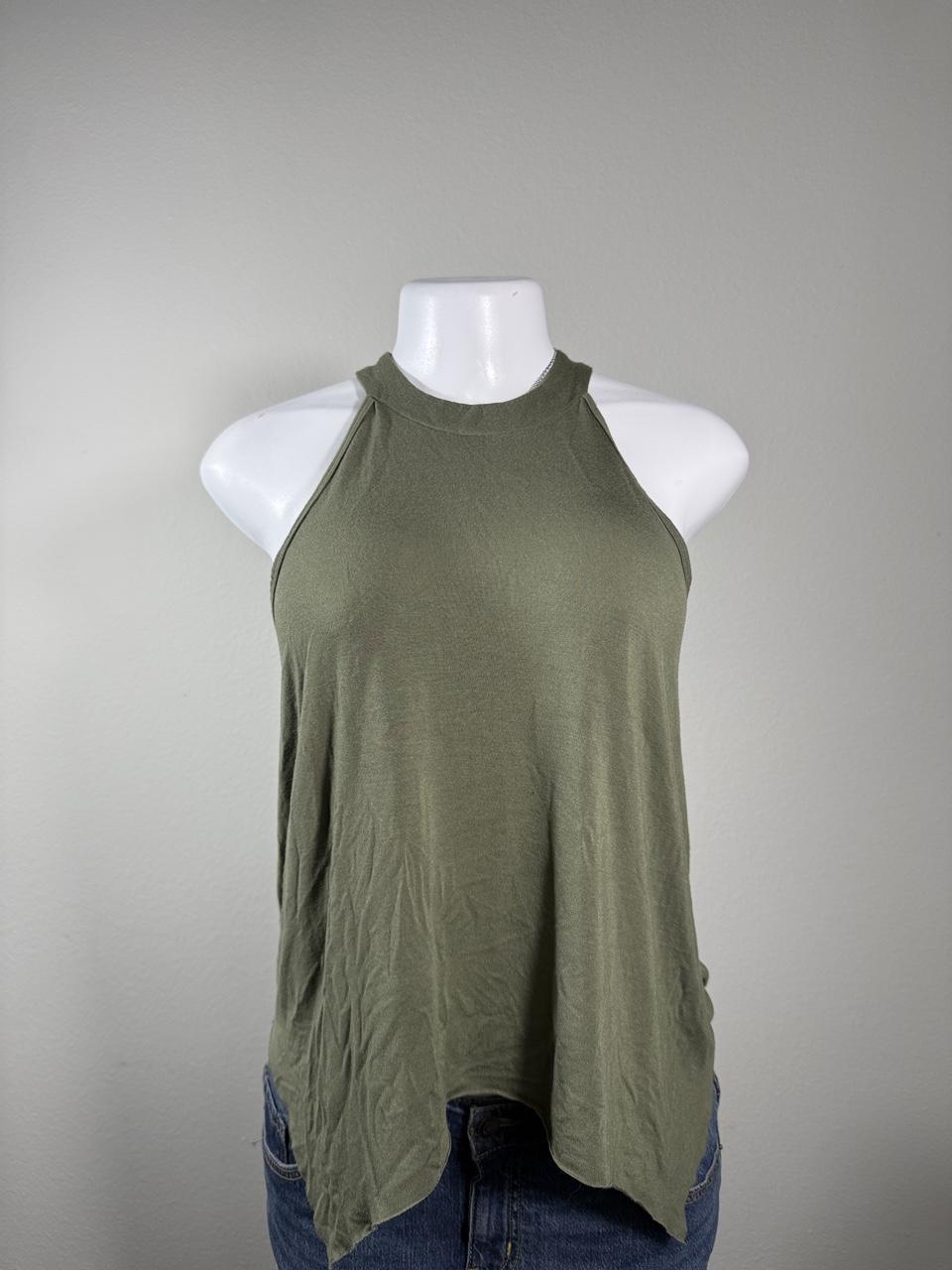 Y2K American Eagle Olive tank top – Women's Used Clothing