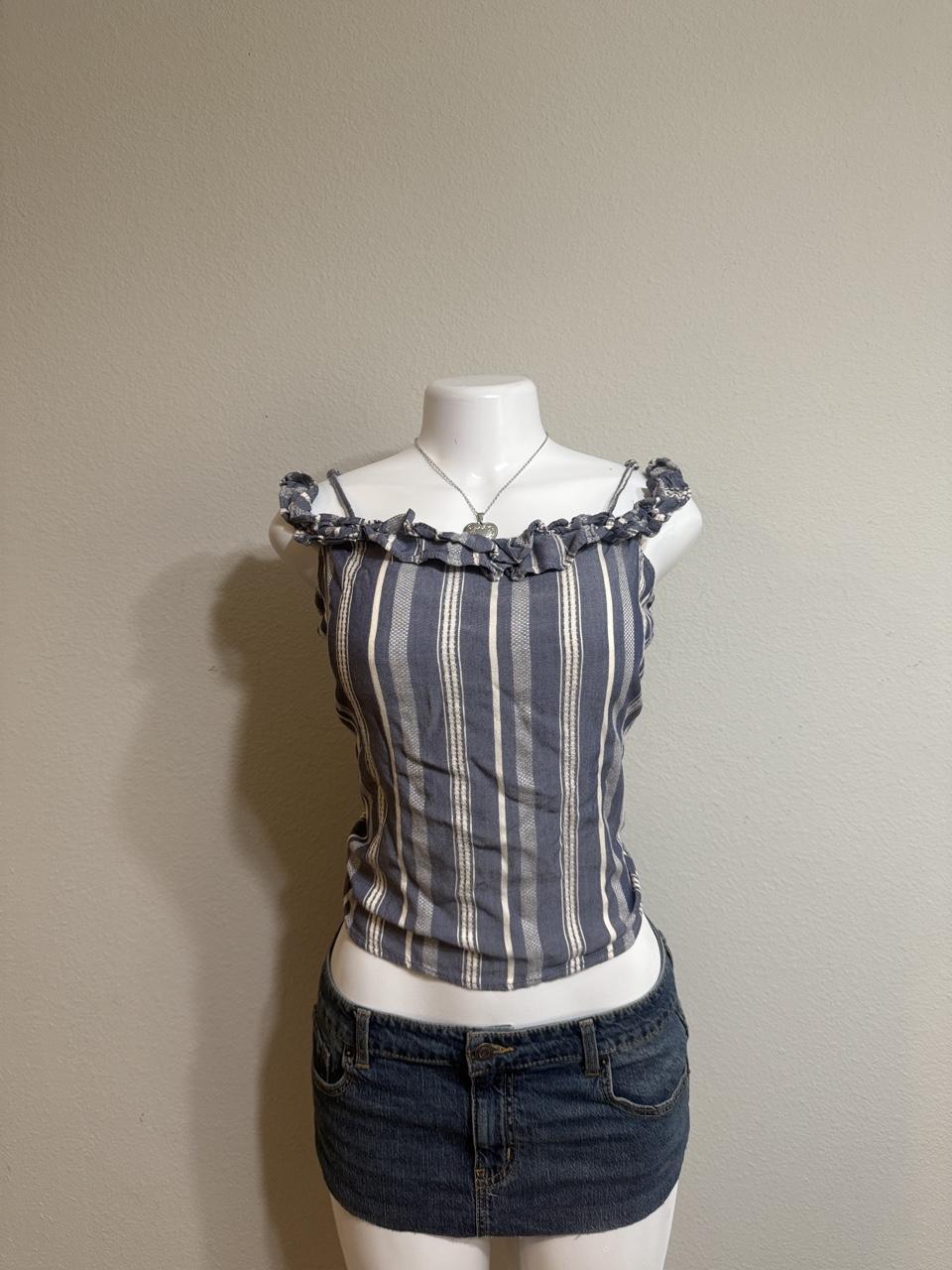 Vintage Hollister Co. Blue tank top – Women's Used Clothing