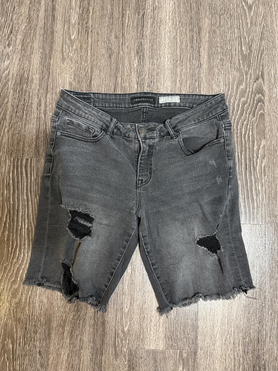 Y2K Aéropostale Black and Grey shorts – Women's Used Clothing