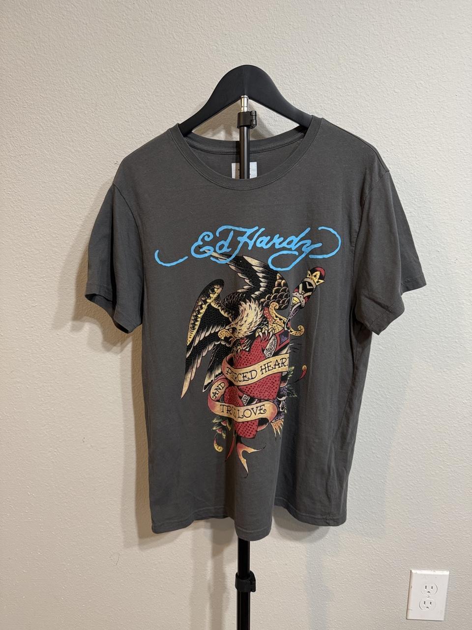 Y2K Ed Hardy Grey tee – Women's Used Clothing