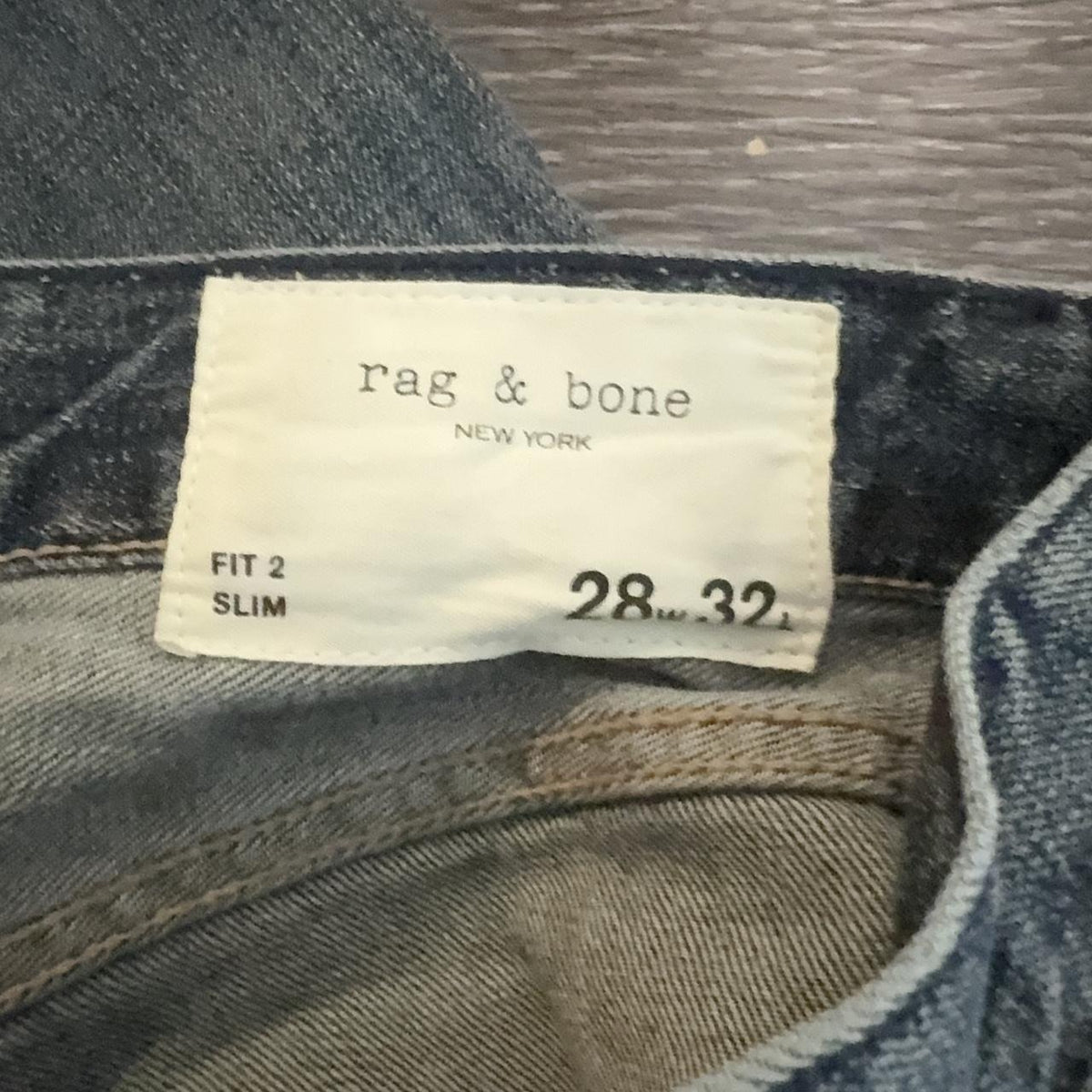 Y2K Rag & Bone Blue and Navy jeans – Women's Used Clothing