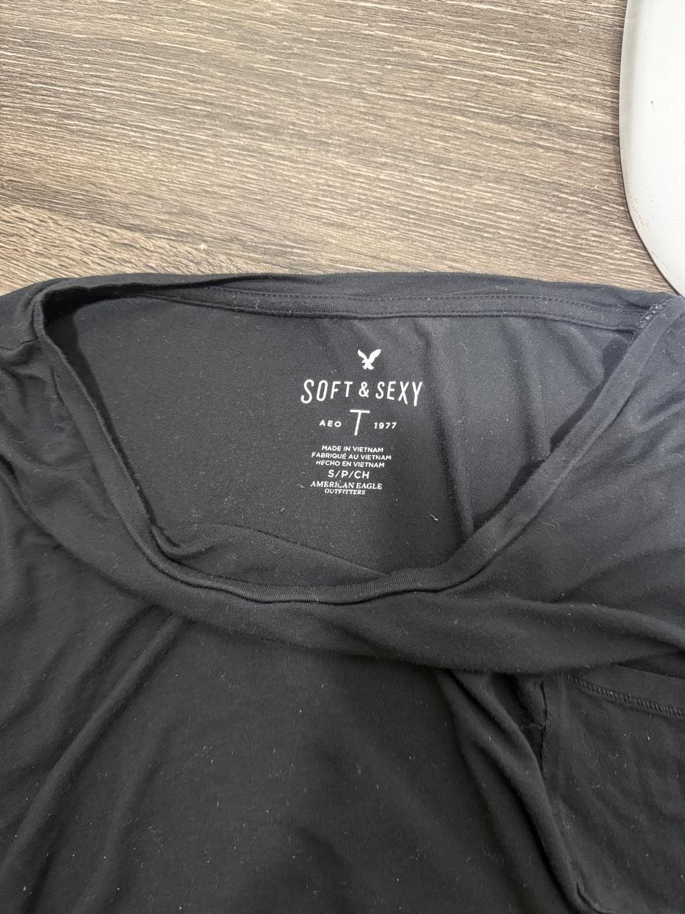 Y2K American Eagle Black tee – Women's Used Clothing