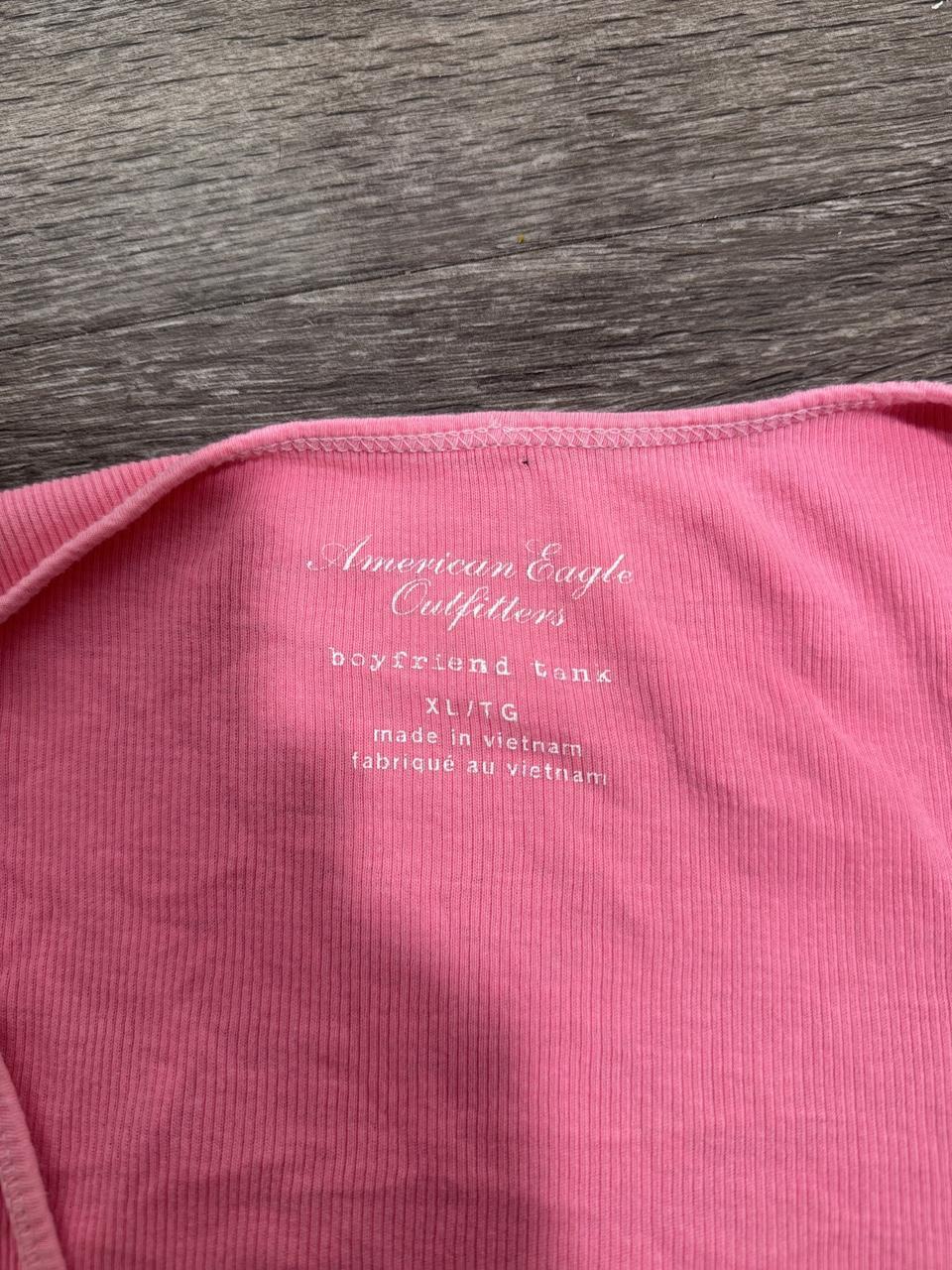 American Eagle ribbed tank top detail, women's Y2K used clothing