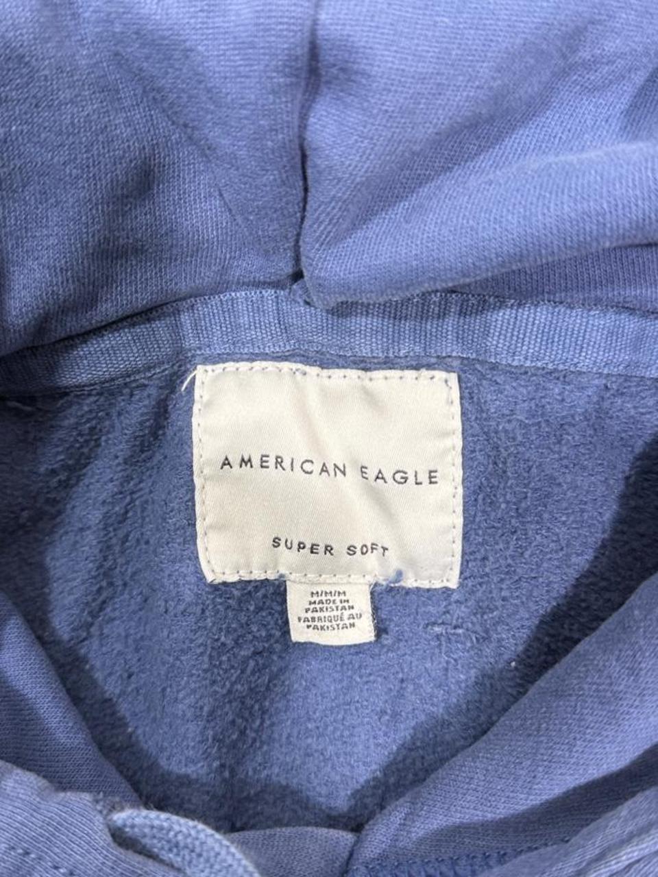 Y2K American Eagle Blue Hoodie – Women's Used Clothing