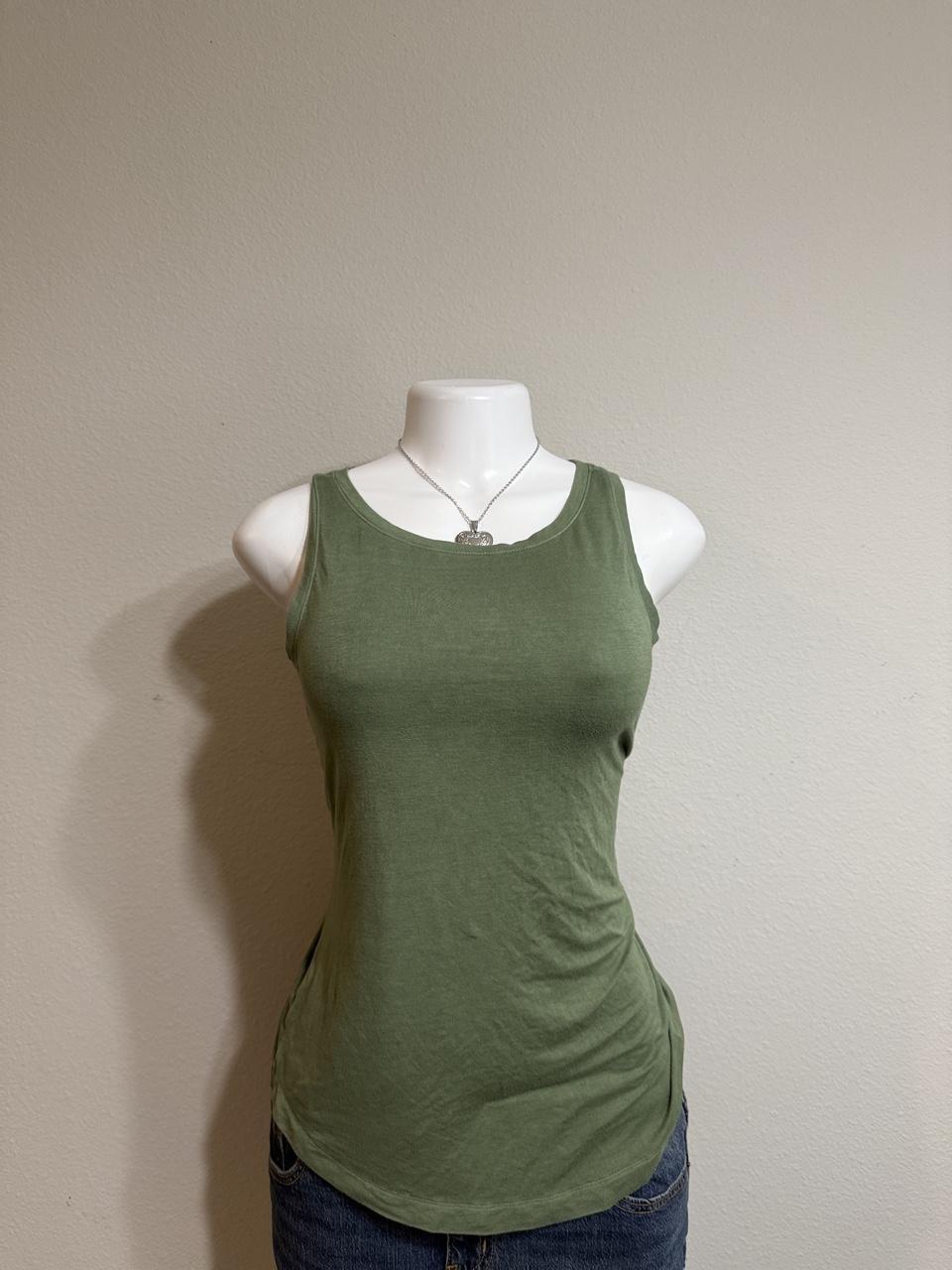 Y2K American Eagle Olive tank top – Women's Used Clothing