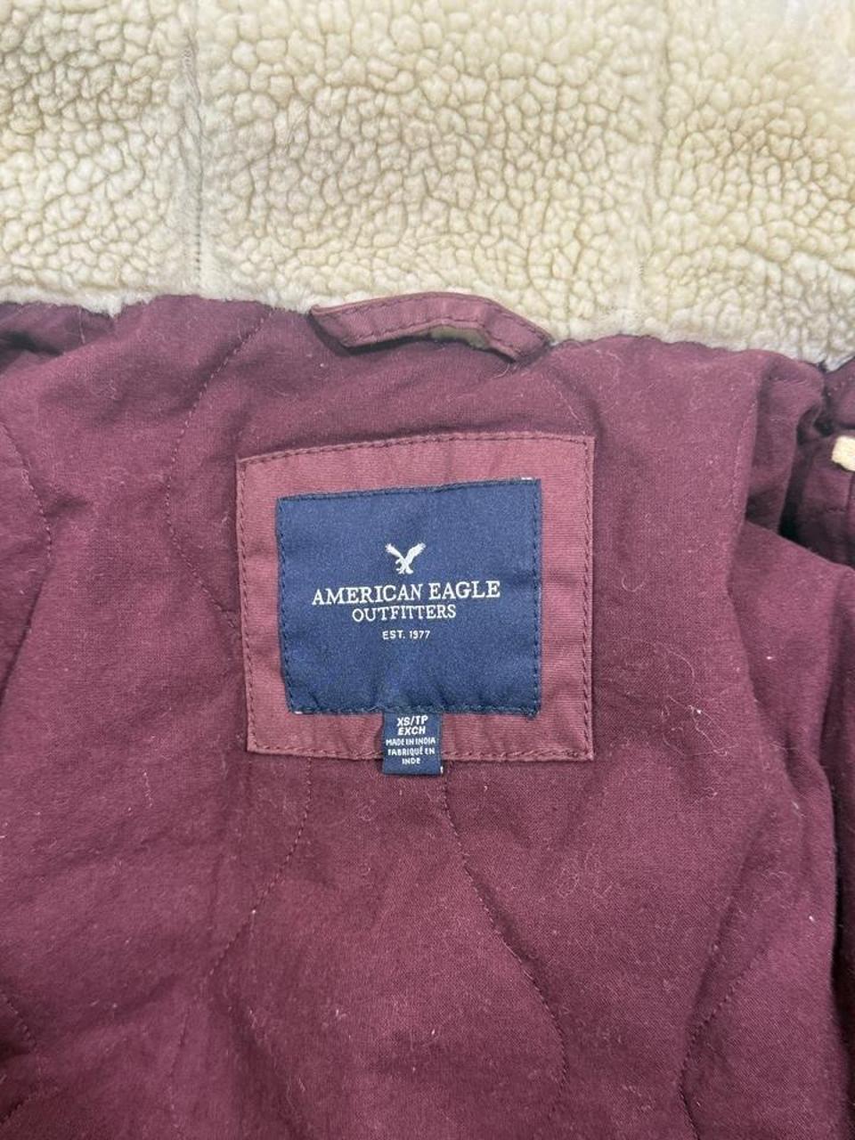Y2K American Eagle Burgundy Jacket – Women's Used Clothing
