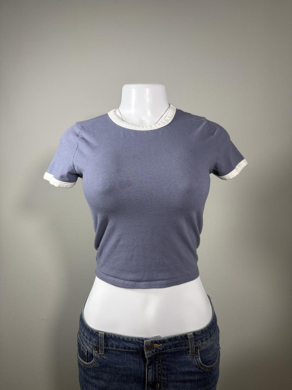 Y2K Hollister Co. Blue baby tee – Women's Used Clothing