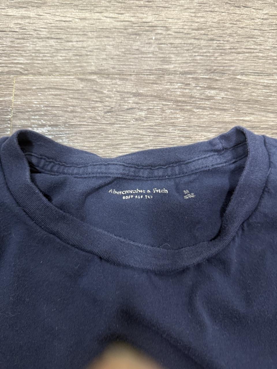 Y2K Abercrombie & Fitch Blue crop top – Women's Used Clothing