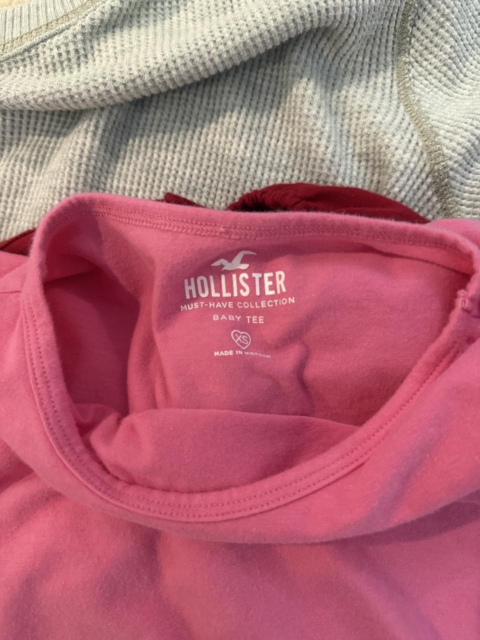 Y2K Hollister Co. Pink baby tee – Women's Used Clothing