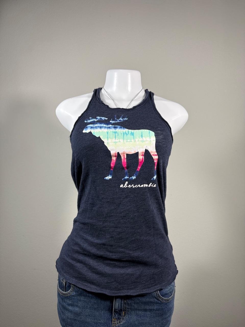 Y2K Abercrombie & Fitch Navy tank top – Women's Used Clothing
