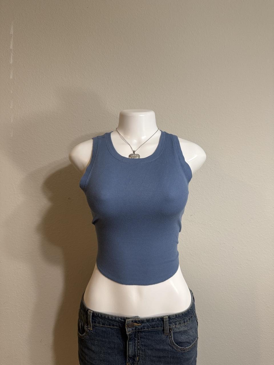 Y2K American Eagle Blue tank top – Women's Used Clothing