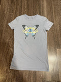 Y2K Aéropostale Blue and Grey tshirt – Women's Used Clothing