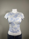 Y2K American Eagle Blue baby tee – Women's Used Clothing