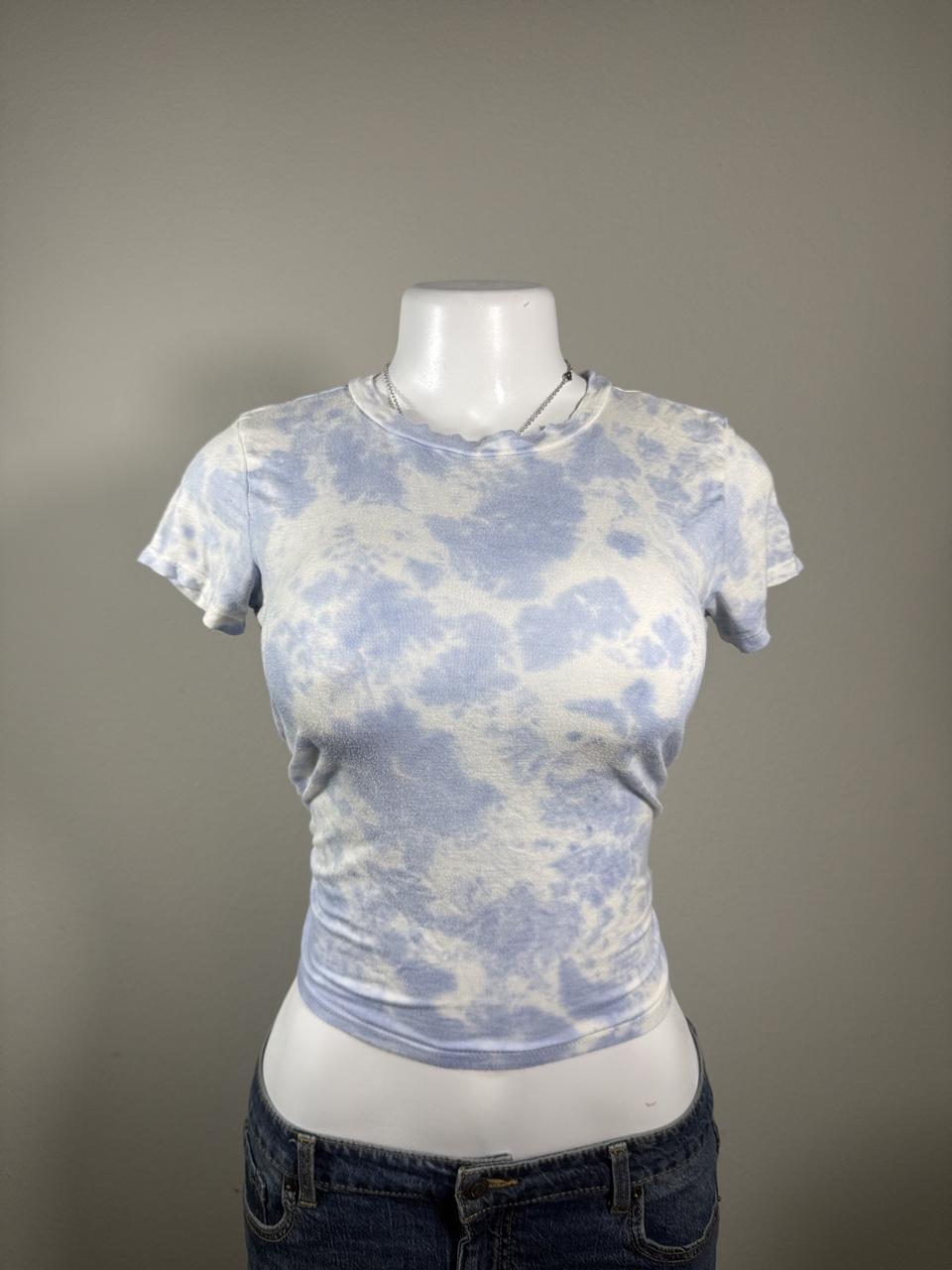 Y2K American Eagle Blue baby tee – Women's Used Clothing