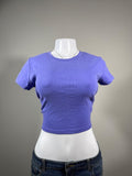 Y2K Hollister Co. Blue baby tee – Women's Used Clothing
