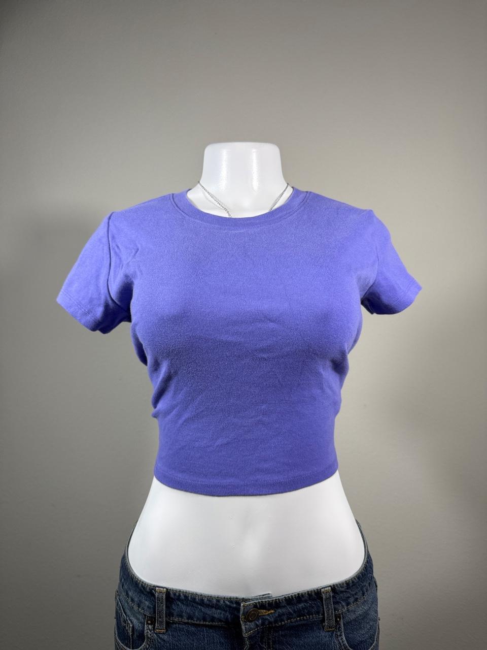 Y2K Hollister Co. Blue baby tee – Women's Used Clothing
