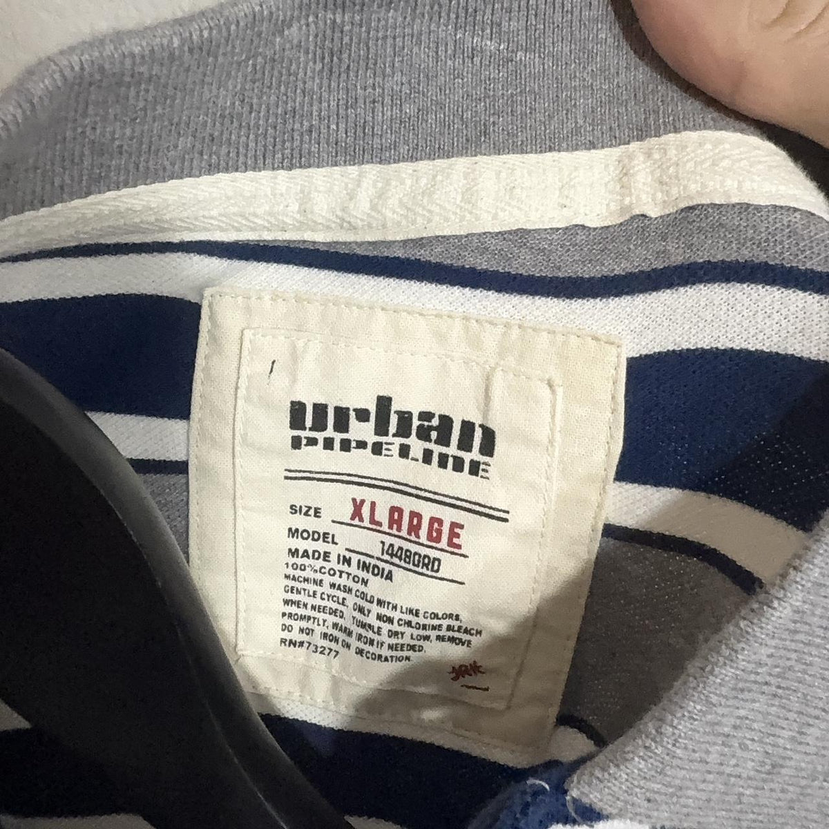Y2K Pipe Line Blue polo – Women's Used Clothing