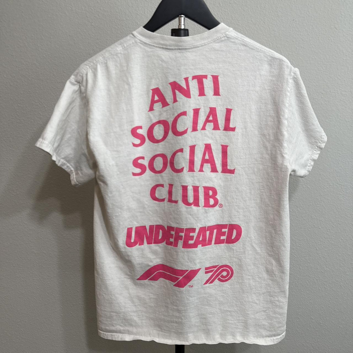 Y2K Anti Social Social Club White and Pink tee – Women's Used Clothing