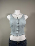Y2K American Eagle Light Blue Tank Top – Women's Used Clothing