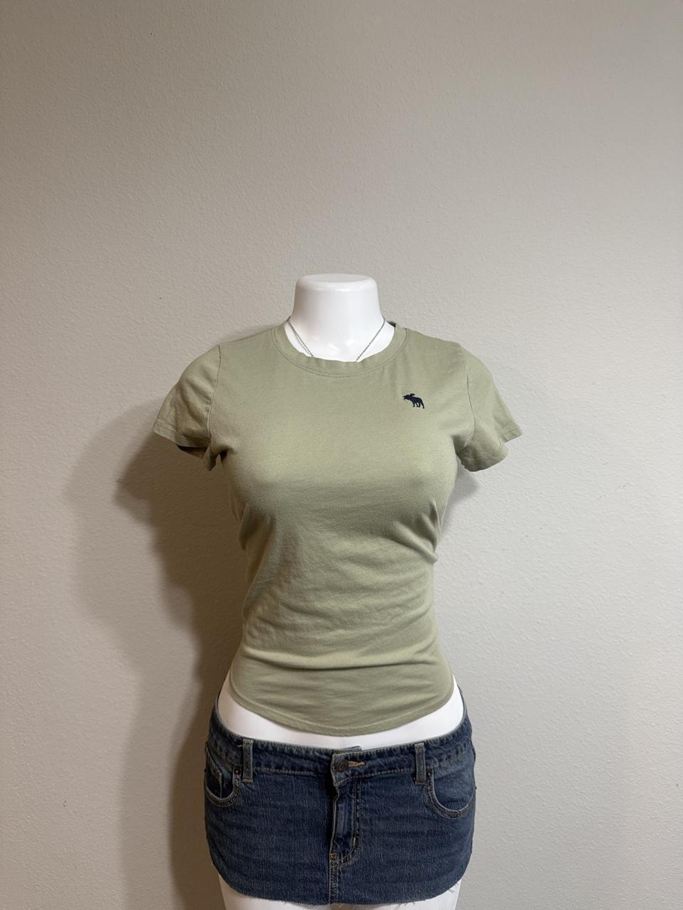 Y2K Abercrombie Kids Green baby tee – Women's Used Clothing