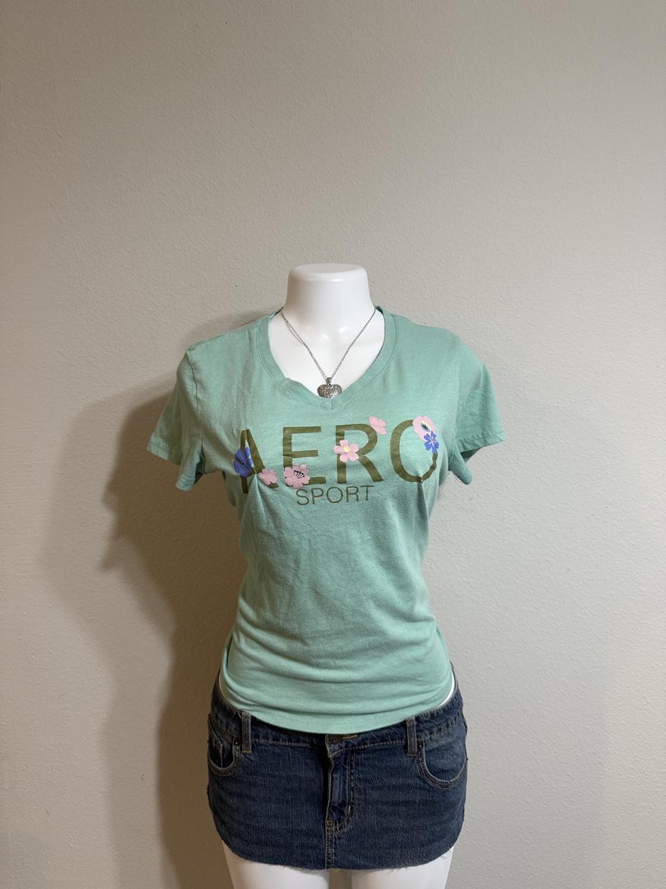 Y2K Aéropostale Green tee – Women's Used Clothing